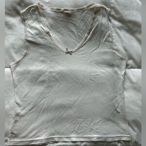 White Lace-Trim Tank Top - Classic Women’s Summer Layering Tee
